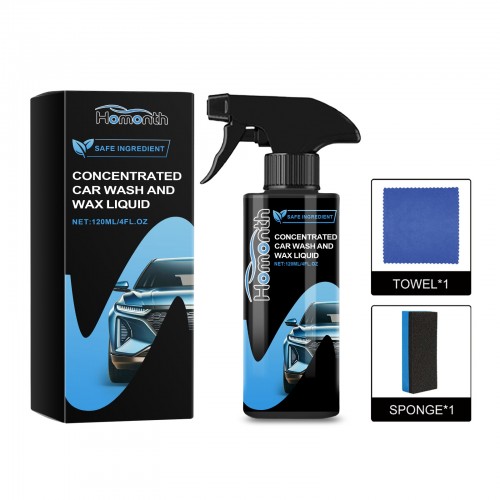 Homonth Ceramic Coating Fortify Car Wax Polish Spray - Wax Hydrophobic Top Coat Polish & Polymer Paint Sealant Detail Protection 120ml